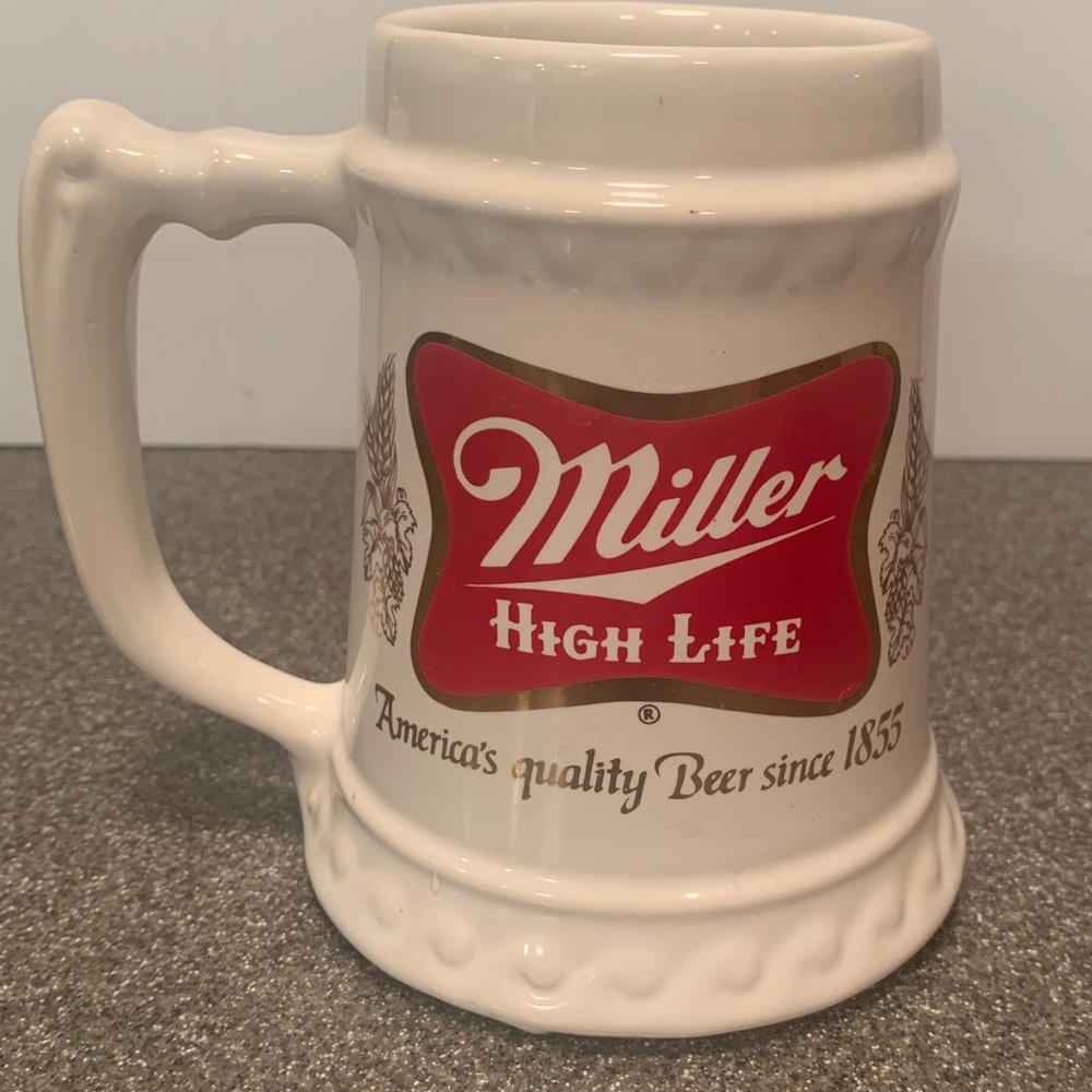 Miller High Life Beer Stein by McCoy Pottery USA # 6063: America’s Quality Beer